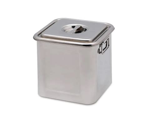 stainless steel boxes for storage|stainless steel storage containers square.